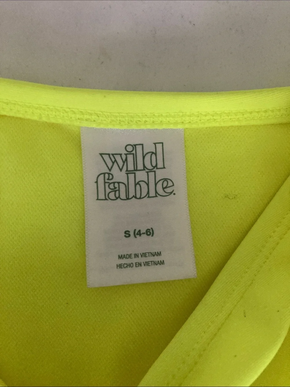 Wild Fable Neon Yellow High-Cut Bikini Bottom